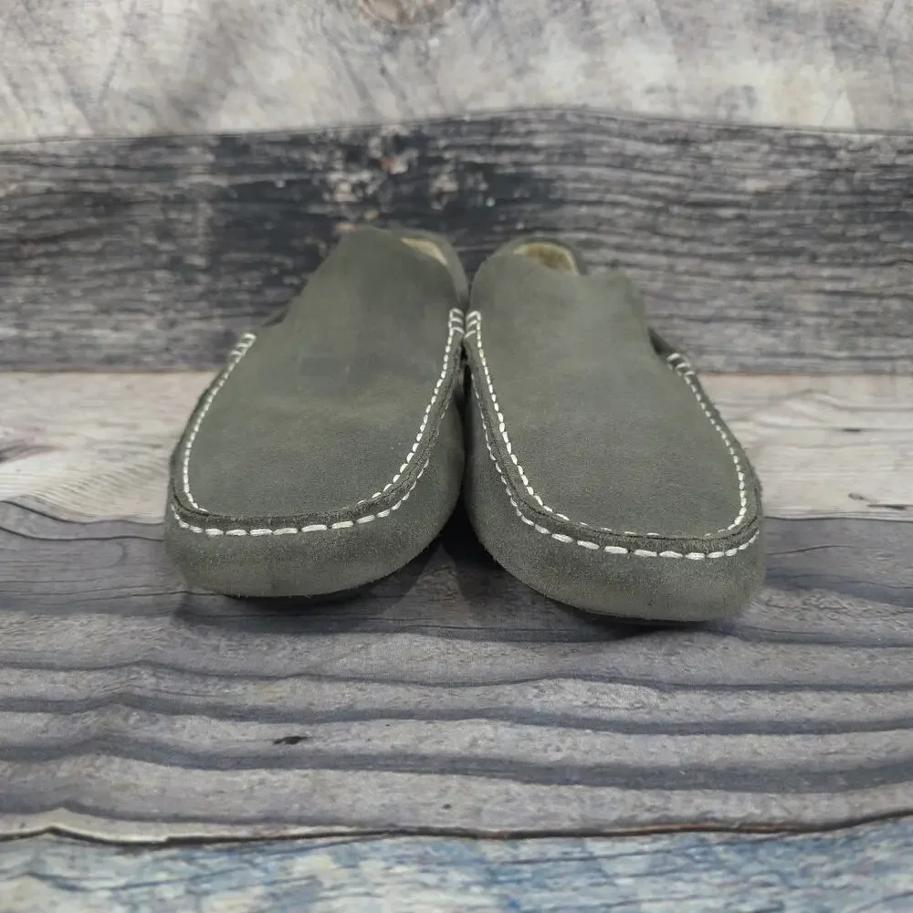 Kenneth Cole Reaction Loafers Mens Size 9.5 M Gray Suede Leather Slip On House